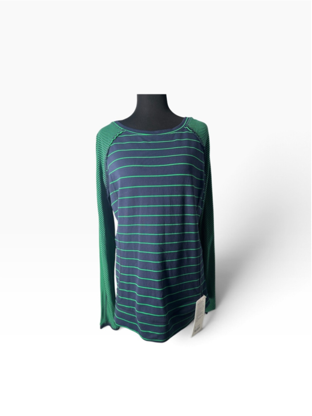 Lululemon Shirt Run Full Tilt LS Long Sleeve Rulu rare blue green sz 12